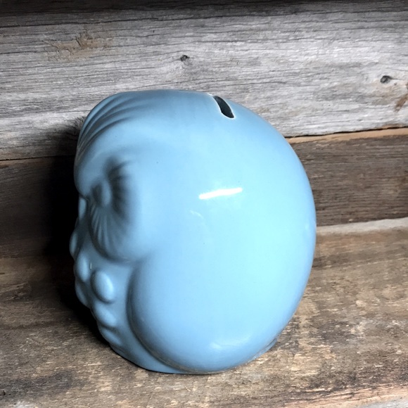 Ceramic owl piggybank - Picture 2 of 7